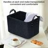 Organizer-Tasche Filz Tragbarer Korb Stoff Aufbewahrungstasche Schlafzimmer Organizer Bin Auto Kofferraumkorb