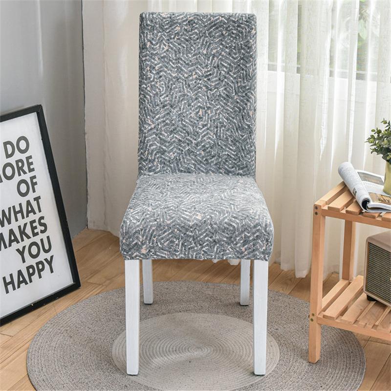 Printed Stretch Dinning Chair Cover Elastic Seat Chair Covers Office Chair Slipcovers Restaurant Banquet El Home Decoration