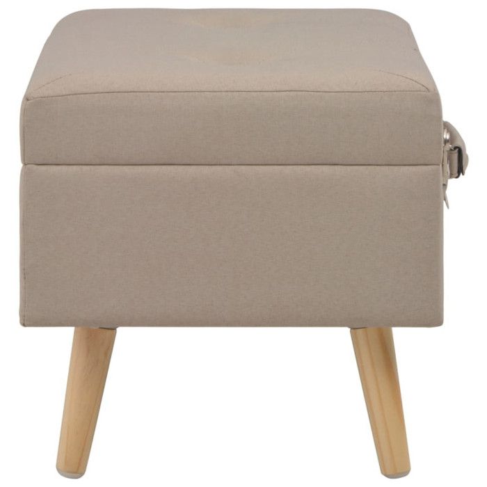 VidaXL Tabouret de Rangement Siège Pouf Coffre de Rangemen Boîte de Stockage Repose-Pied Salon Chambre à Coucher Intérieure 247518