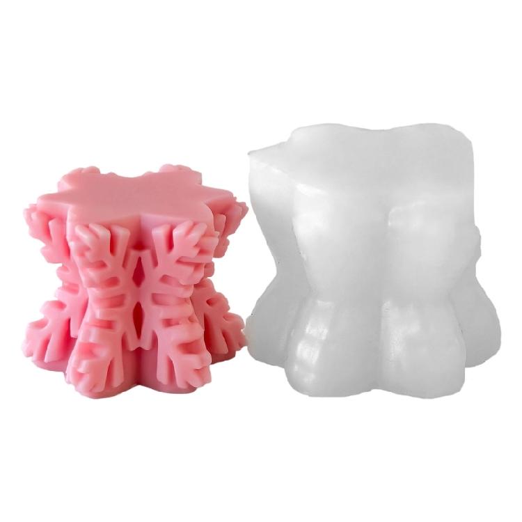 Weihnachten Silikonformen Gipsformen Epoxidharzformen Schneeflocke Säulenkerzenformen Ornamentformen Gussformen