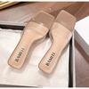 Crystal Clear Transparent Slippers Female Shoes Middle Heels Comfortable New Summer Women Shoes Woman Cool Mules Slides