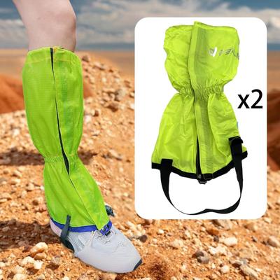 2x Guêtres de Jambes Protection Imperméable Jambières pour Voyage Escalade en Plein Air