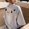 Summer Shoulder Cotton Short Sleeve T-Shirt Female Cute Cartoon Kitten Design Casual Loose Short Sleeve Top T-Shirt Female