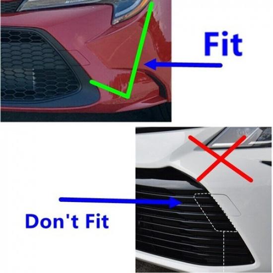 Front Bumper Tow Eye Hook Cover Molding Trim For Toyota Corolla LE XLE