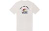 Vans T Shirts Unisex White Crew Neck Moderate Straight Fit VN0A54L9FS8