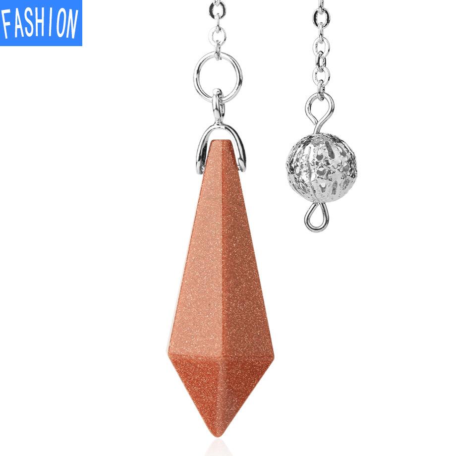 Hexagonal Smart Pendulum Pendant Natural Crystal Ornament Decoration