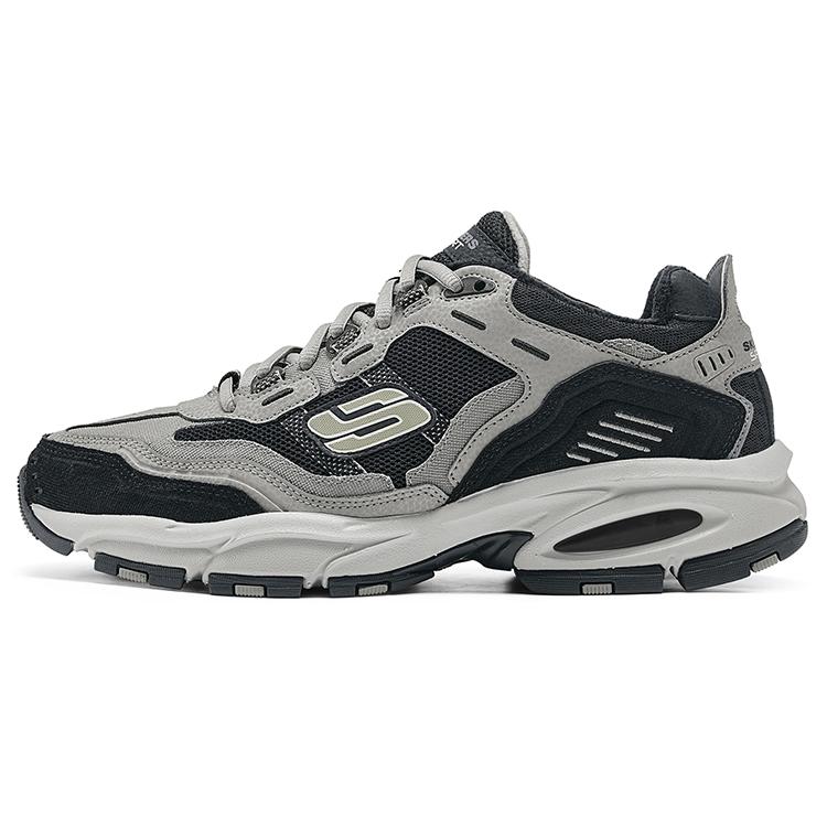 Skechers Vigor 2.0 Comfortable Soft Low-Top Outdoor Functional Shoes Men Shoes Gray Black 237125-CCBK 40