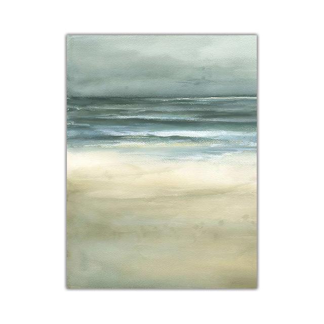 

Прибрежный пляж, океан, абстрактный плакат, пейзажная печать, настенная художественная печать, современный стиль, холст, декоративная картина, домашний декор 21*30cm