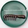 ebony handle seven-tooth meridian massage comb