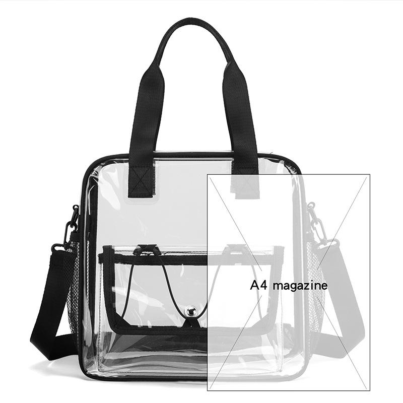 Borsa Sportiva e da Viaggio Trasparente in PVC ad Alta Capacità per Nuoto e Festival Musicali
