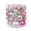 34pcs Crafts 4/5/6/8cm Christmas Ball Delicate Creative Christmas Tree Pendant Painted Colorful Hanging Ornament Party