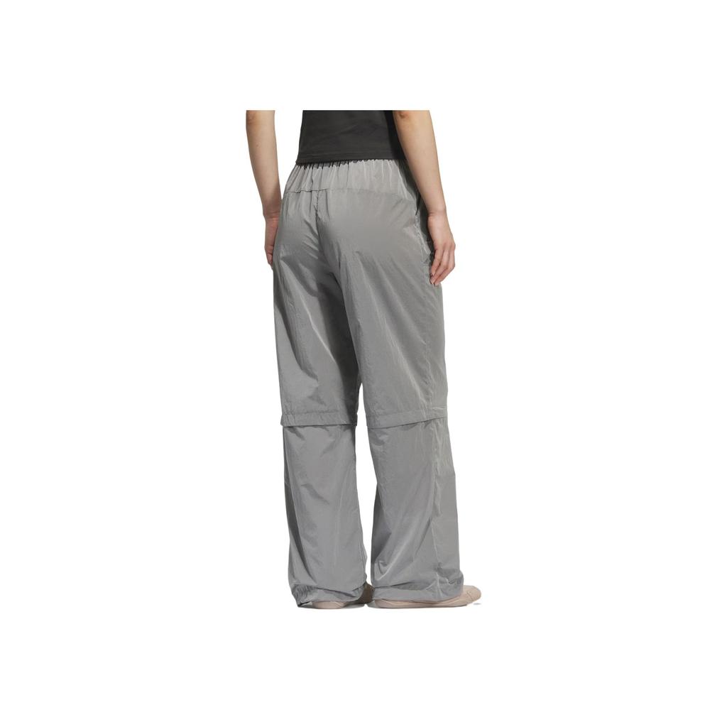 Adidas FOS Series Comfortable Elastic Waist Solid Color Sports Long Pants Women Bottoms Miracle-Bauxite-Brown KC3779