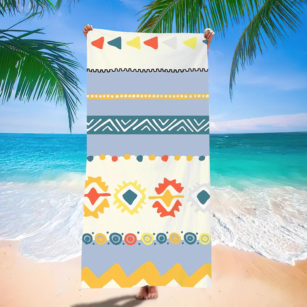 Popular Bohemian Beach Towel Digital Printing Quick-Drying Bath Towel Microfiber Beach Towel