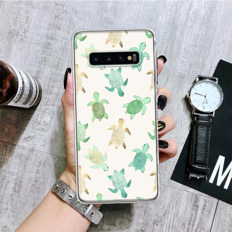 Cartoon Sea Turtle Tortoise Phone Case For Samsung Galaxy S26 S25 Edge S24 S23 FE S22 Ultra S21 Plus S20 + Fundas Cover Coque Ga