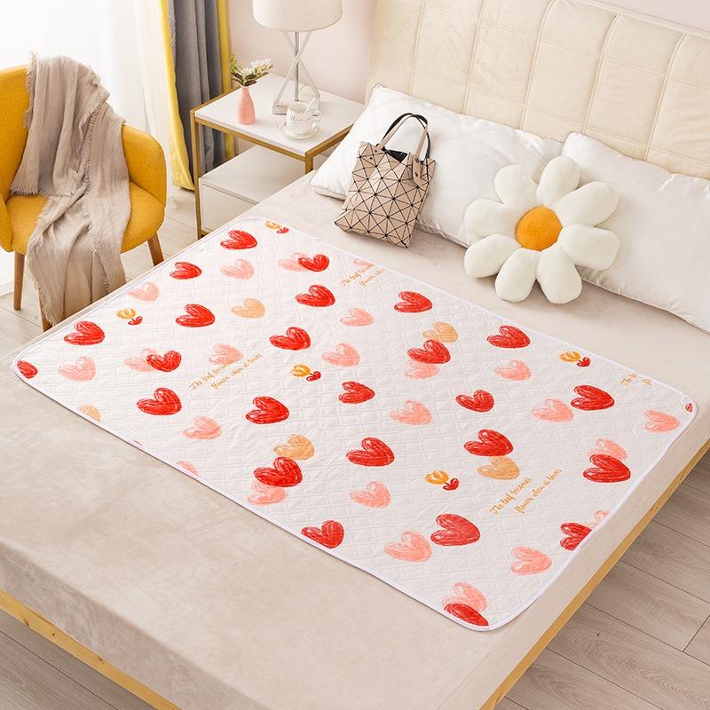 Schattige Cartoon Waterdichte Matrashoes Wasbaar Ademend Baby Bedmatras Voor Peuters Anti-Urine Laken 70cmx90cm