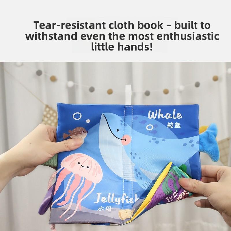 Baby Tearresistant Fabric Book With Bilingual Content For Early Childhood Learning And Sensory Development