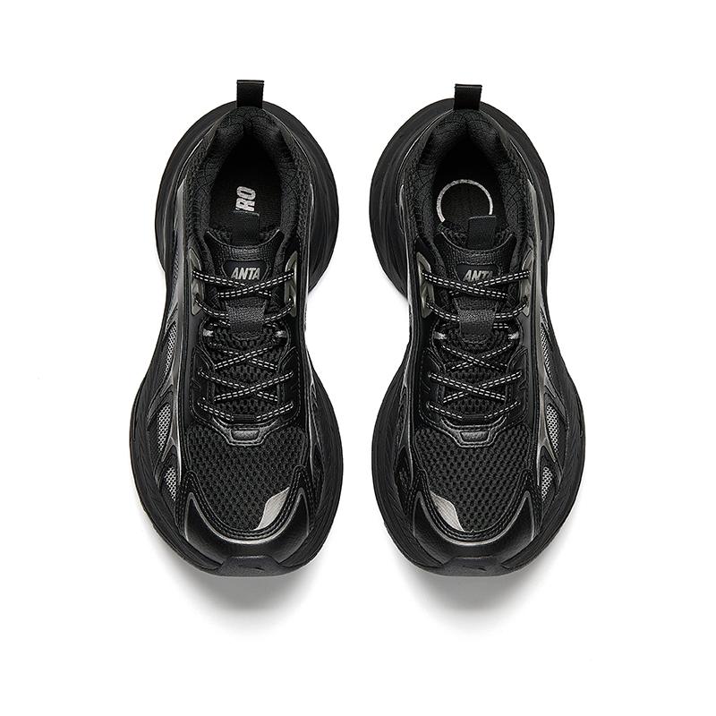 Anta Starburst Men Retro Trend Casual Dad Shoes Black Metallic Silver 112528857-3