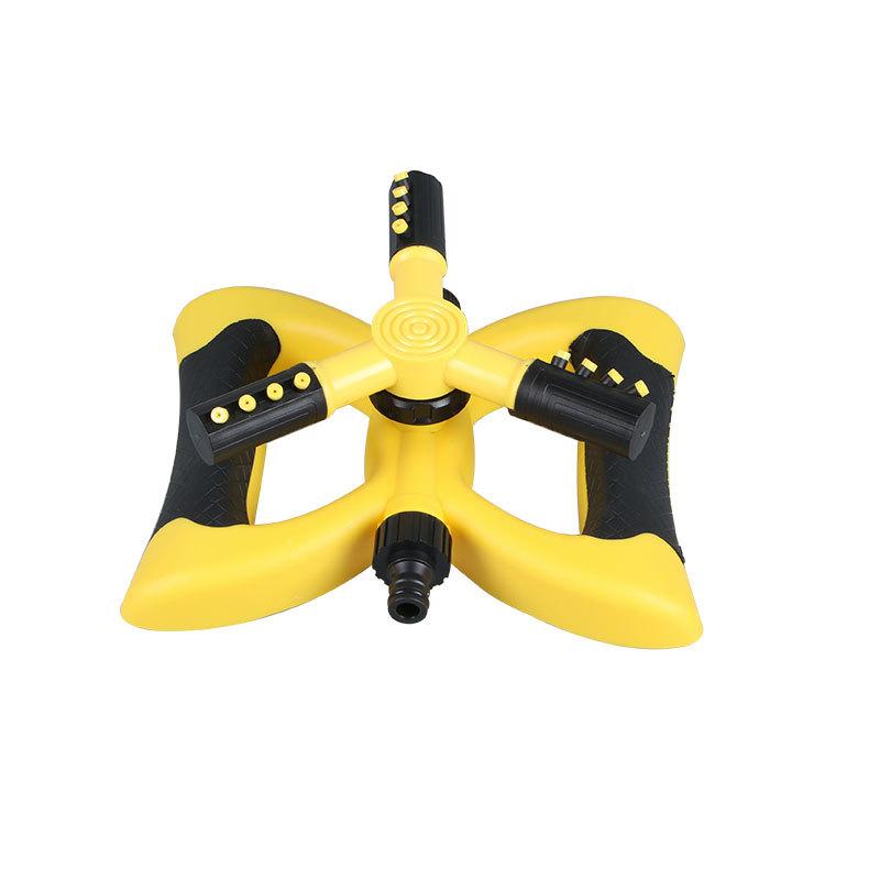 

Спринклер-бабочка, автоматический спринклер для сада и газона, вращающийся на 360 градусов, спринклер для воды с большой площадью покрытия жёлтый