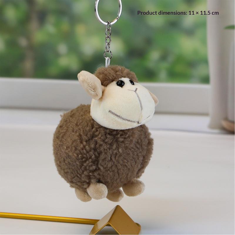Soft Cute Sheep Plush Toys Soft Stuffed Standing Sheep Doll Pendants Cute Delicate Keychian Pendants Bags Decor Kids Gift