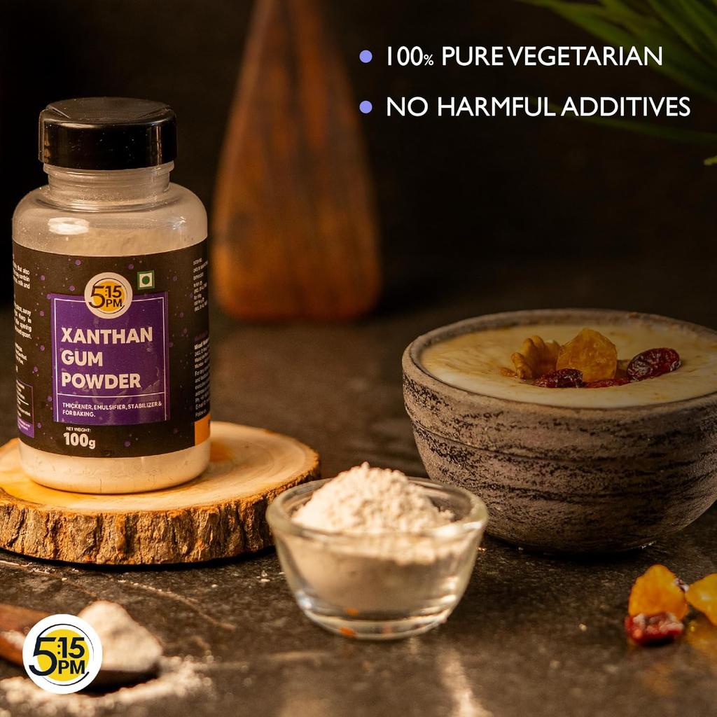 5:15PM Xanthan Gum Pulver 100 g Lebensmittelverdickungsmittel Zum Kochen Backen Aloe Gel Emulgator Stabilisator Leicht löslich