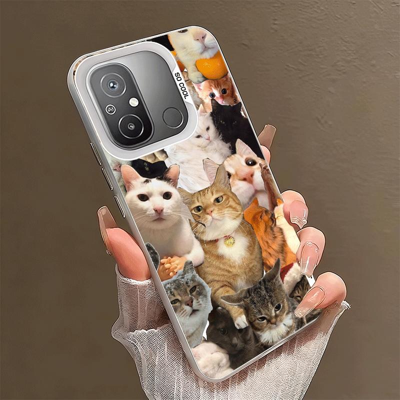 

Кричащие Коты Объединяются Мемы Ударопрочный Чехол для Телефона для Xiaomi Poco X7 X6 X5 X3 Pro F7 Ultra M8 Redmi 15C 15 14C 13C 12C 10C 13 12 1 Xiaomi Redmi 12