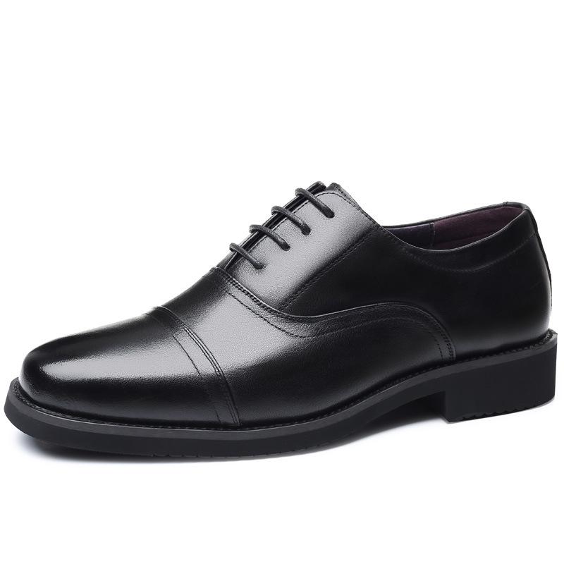 Authentic Top Layer Cowhide Classic Men's Three Joint Leather Shoes Genuine Leather Formal Business Casual Men's Shoes
