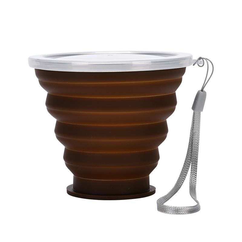 Silicone Foldable Cup with Hook: Versatile Water Cup with Lid