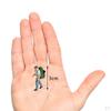 1/8 Diorama Painted People Character w/ Backpack Doll for Micro Scene DIY Model Ornament cm