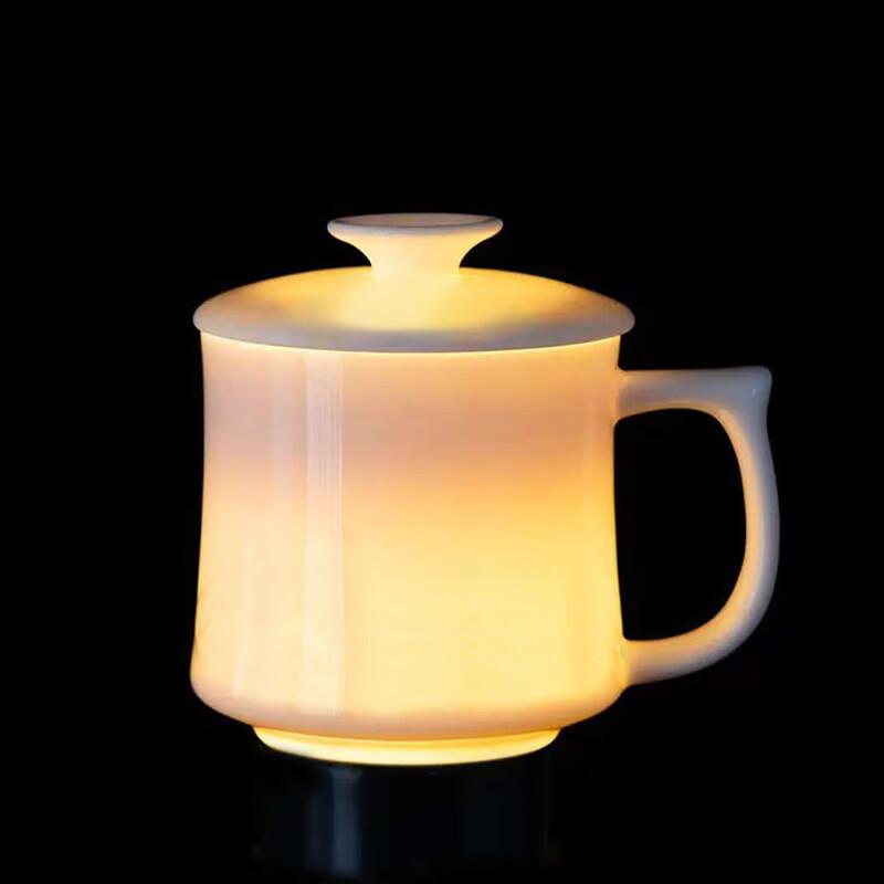 

Dehua White Ceramic Teacup with Lid