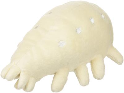 Peluche Cetriolo di Mare Orso Serie Shinkai-san, Lunghezza 16cm, Bianco