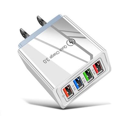 4 Ports 3A USB Charger Quick Charger 3.0 For iPhone 14 13 12 Xiaomi Samsung EU US Plug Wall Mobile Phone Charger Adapter