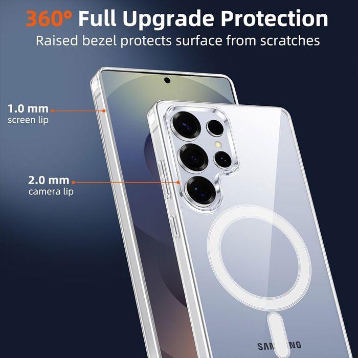 Magnetic Case - BOOLING - for Samsung Galaxy S26 Ultra - Scratch-Resistant Shockproof - Transparent