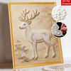 Pearl DIY Art Painting Majestic Deer Handcrafted Picture Indoor Wall Ornament Relaxing Leisure Hobby Exquisite Home Decor Gift