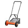 Push Reel Lawn Mower 35 Cm, 5 Blades Manual Push Mower No Motor, 15-45 Mm Adjustable Cutting Height