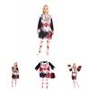 Eye-catching Halloween Girls Zombie Cheerleader Cosplay Dress For Theme Parties