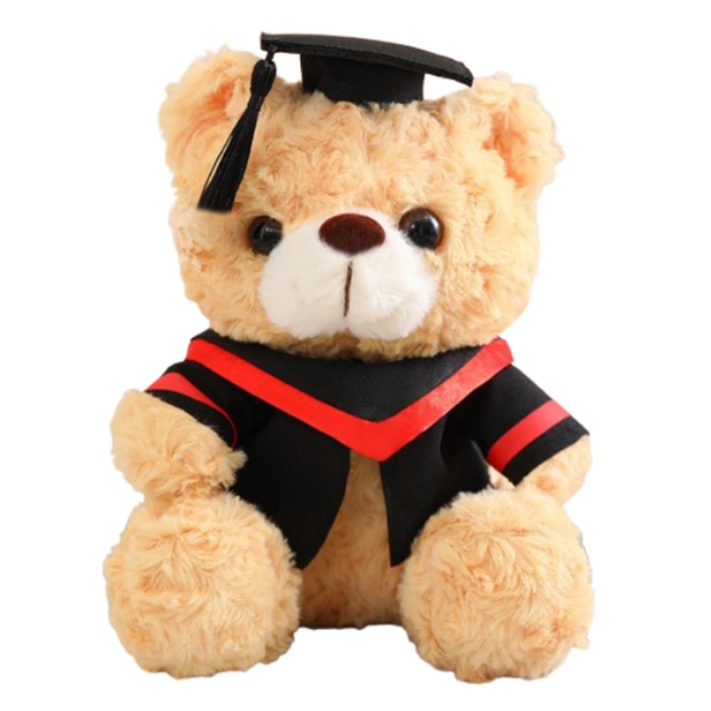 23/28cm Bachelor Bear Plush Toy Soft Bear Animal Doll Doctor Cap Graduation Bear Doll  Party Favors