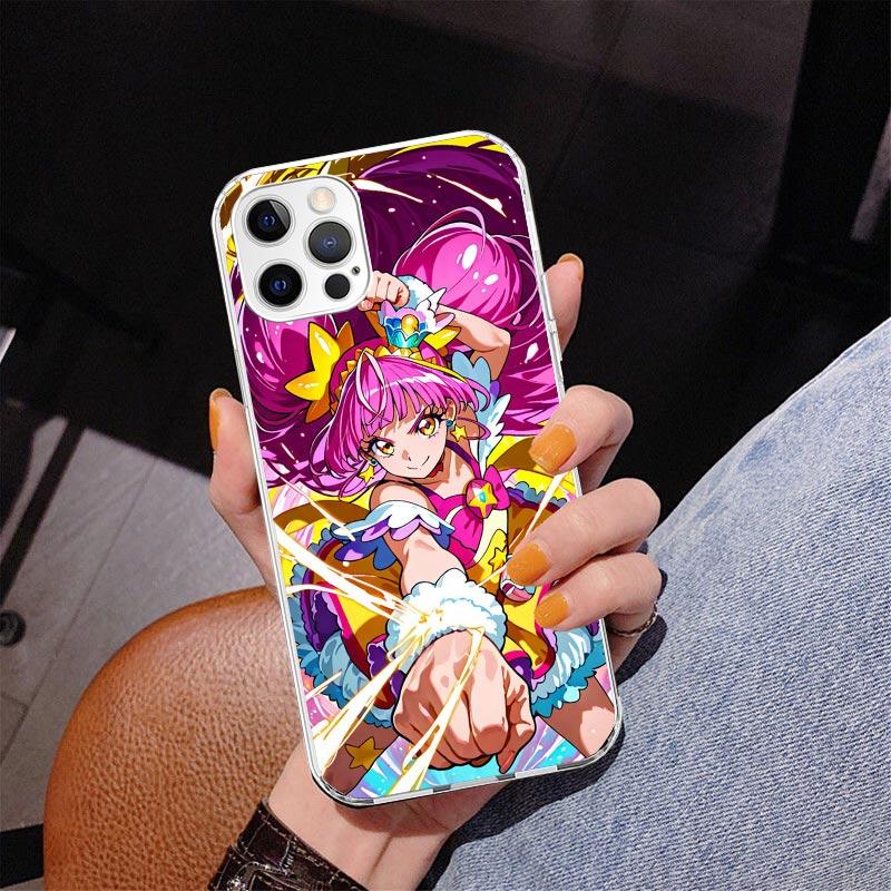 

Pretty Cure Anime Phone Case For iPhone 17 Air 16 Pro Max 16E 15 + 14 Plus 11 12 13 Mini 7 8 SE Gift Print Cover Fundas iPhone 13