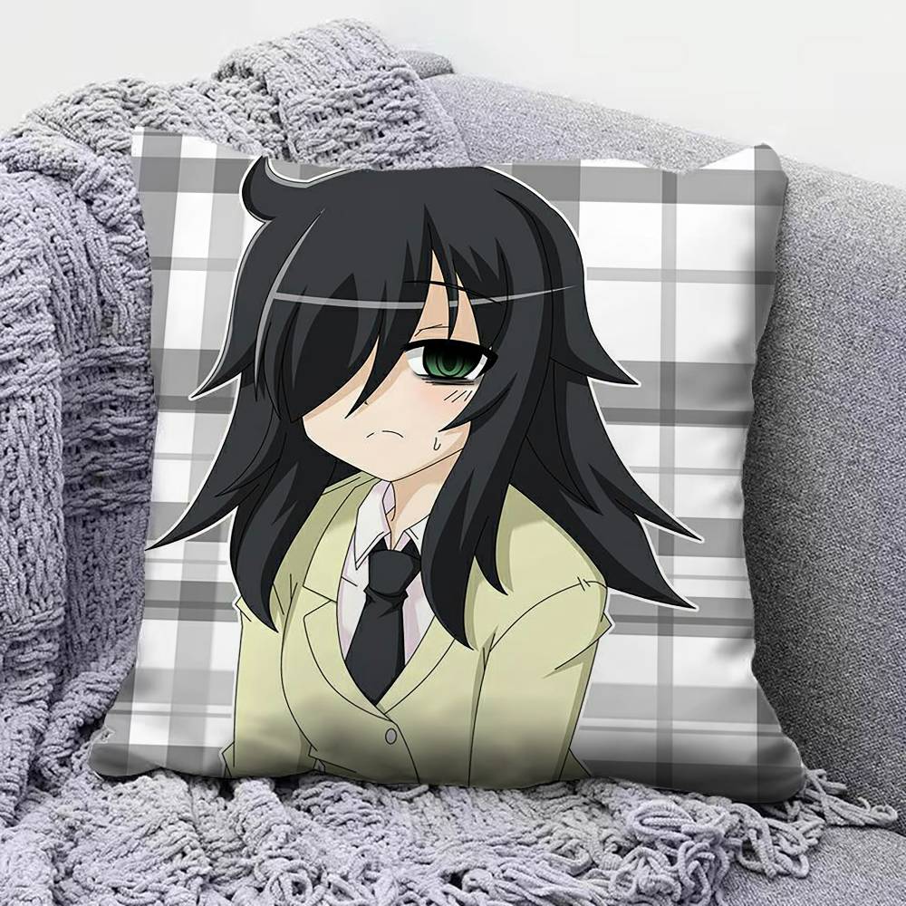 Watamote Tomoko Kuroki Home Sofa Cushion Covers and Aecorative Custom Pillow Covers