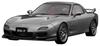 Aizdedzes modelis Mazda Spirit R Type A Pelēks Metālisks gatavais produkts 1/18 RX-7 (FD3S)