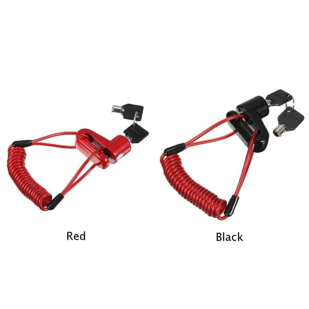 Bicycle & Motorcycle Disc Brake Anti-theft Lock with Reminder Rope