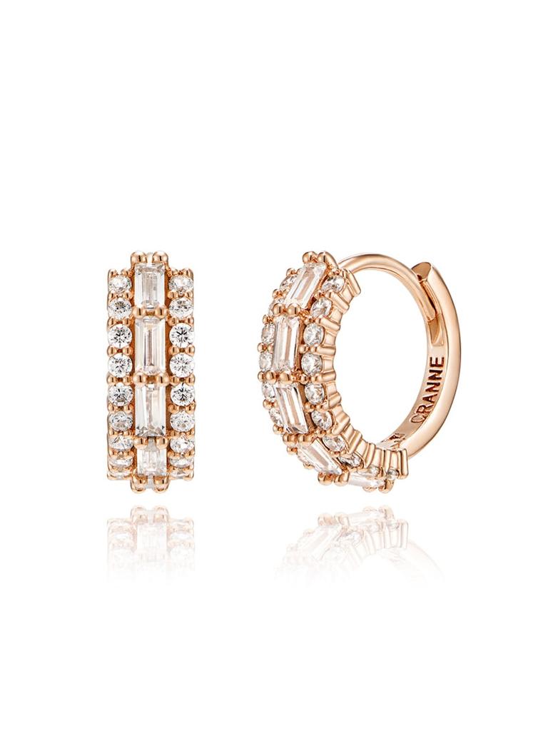 14K Shining One-Touch Earrings (Gold Filled) C24EGF119