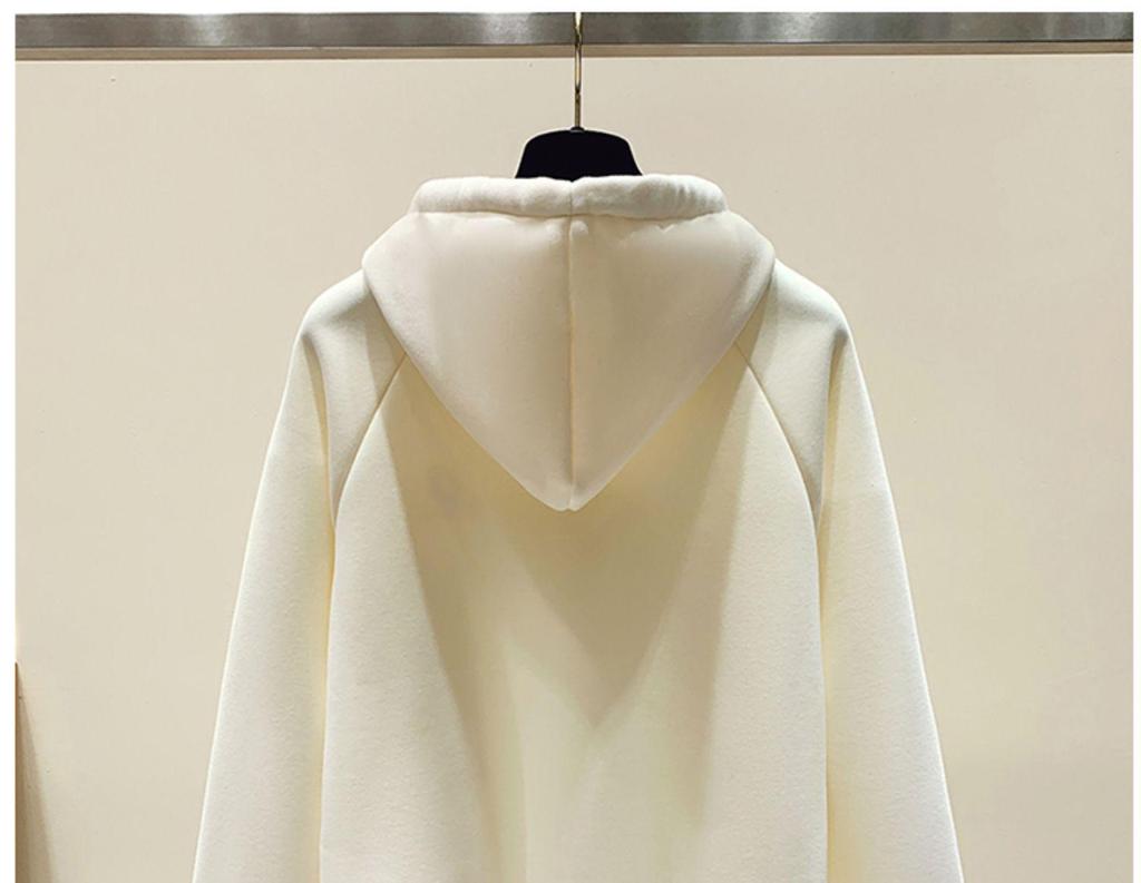 Women's Fleece-Lined Hooded Sweatshirt - New 2024 Petite Winter Dopamine Style