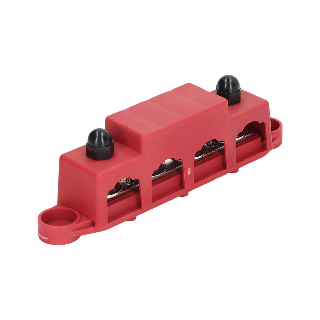 4 Stud Power Distribution Block with Cover 5 16in Weather Resistance 48VDC 250A for Car RV Marine