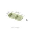 Nordic Ceramic 2-Compartment Snack & Fruit Plate Set