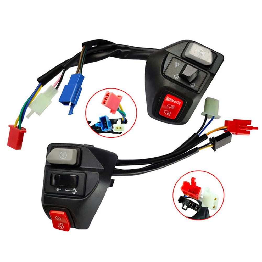 Handlebar Combination Switch with Flameout and Pass Power Control for AEROX155 Motorcycle Lightweight ABS Plastic Construction