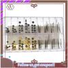 A95D-170Pcs/Box Watch Crown Parts Replacement Assorted Dome Flat Head Watch Accessories Repair Tool Kit Accessories Tool Kits