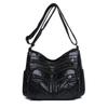 Soft Leather Multi-Layer Crossbody Bag Women's Bag Middle-Aged Mother's Bag