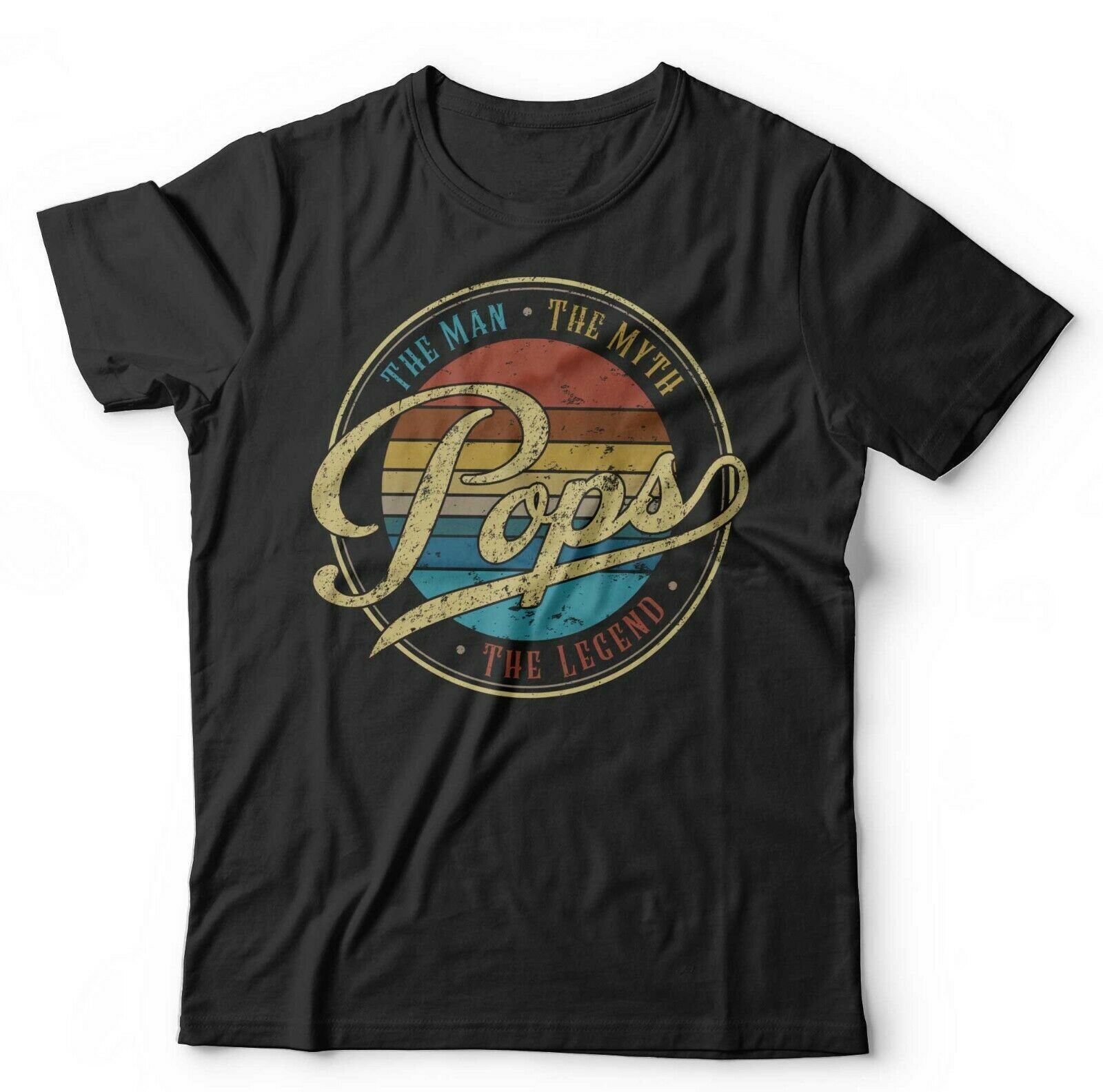 Футболка Pops Man Myth Legend Унисекс - День отца, Папа, Па, Папочка, S