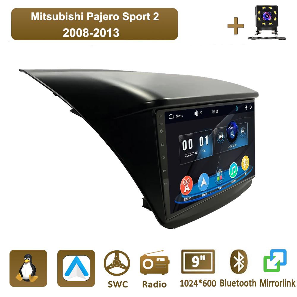 

Icreative Car Radio Multimedia MP5 Player Head Unit Stereo BT For Mitsubishi Pajero Sport 2 2008-2013 чёрный