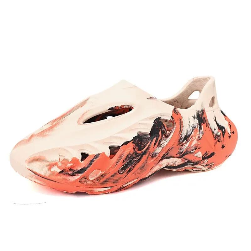 Unisex-Strandsandalen EVA Herren Hohl Gartenschuhe Damen Batik Designer Loch Hausschuhe Sneakers Wasserschuhe Slip on Foam Runner